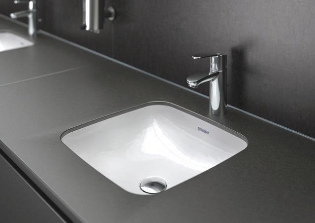 DURAVIT DuraStyle Einbauwaschtisch 370 mm weiß mit Überlauf und WonderGliss