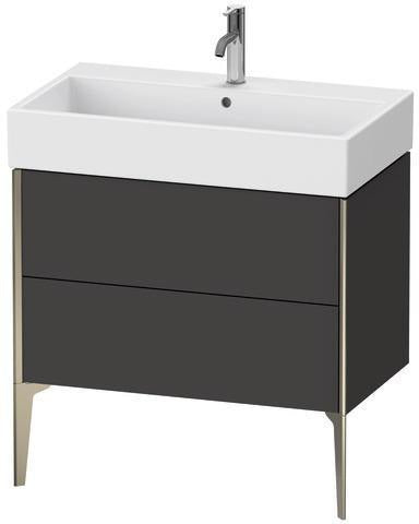 DURAVIT XViu Waschtischunterbau 784 mm mit 2 Auszügen, Ahorn Mitte, Strukturmatte Front