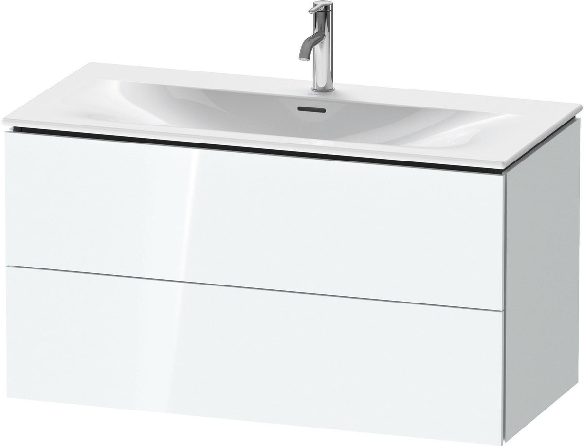 DURAVIT L-Cube Waschtischunterbau, wandhängend, 1020 mm, 2 Schubkästen, weiß matt