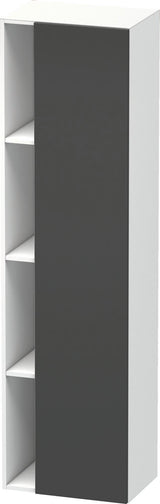DURAVIT DuraStyle Hochschrank 360x500x1800mm, 1 Tür links, weiß matt – Wandhängend mit Soft-Close