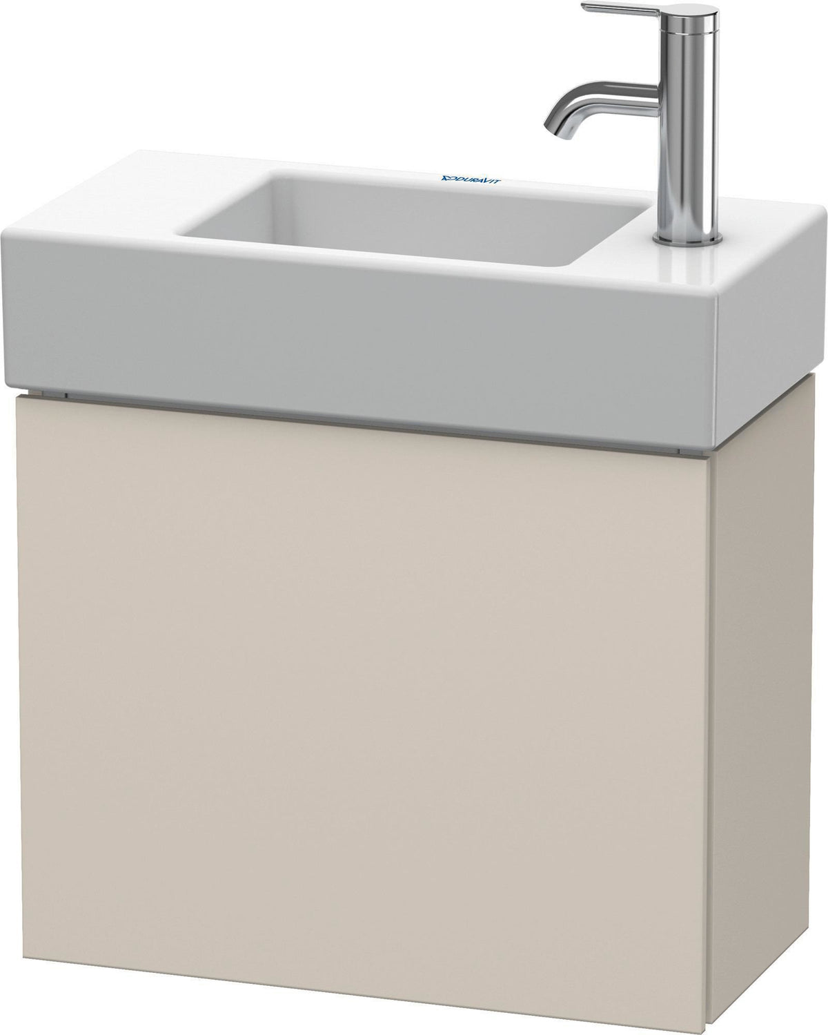 DURAVIT L-Cube Waschtischunterbau 480 mm betongrau matt, wandhängend, 1 Tür rechts