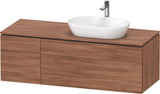 Duravit L-Cube Waschtischunterbau 1420 mm Taupe supermatt mit Tip-on und Soft-Close