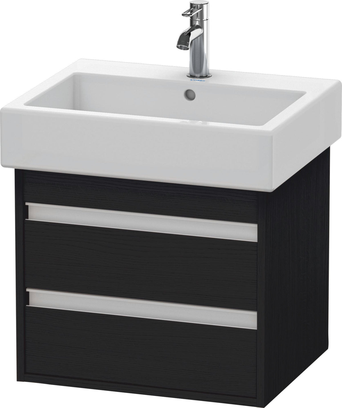 DURAVIT Ketho Waschtischunterbau wandhängend 550 mm, 2 Schubkästen, basalt matt