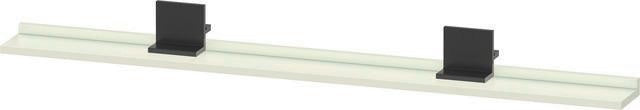 DURAVIT Sivida Spiegelablage 1280x115x35 mm – Chrom/Weiß Matt, inkl. Befestigungsmaterial