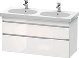 Duravit DuraStyle Waschtischunterbau 1150 mm, 2 Schubkästen, weiß matt – wandhängend