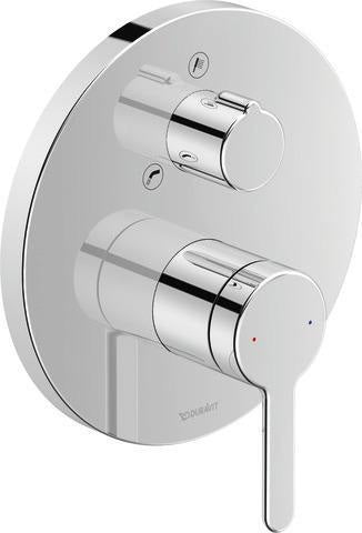 DURAVIT C.1 Einhebel-Wannenmischer Unterputz mit Keramikmischsystem in Chrom