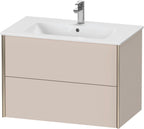taupe matt / Spanplatte / 2Schubk.,champ.matt/taupe
