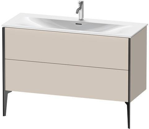 Duravit Waschtischunterbau XVIU 1210 mm weiß matt mit Tip-On-Technik und Siphonausschnitt
