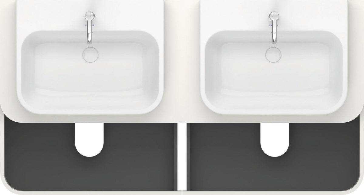 Duravit Happy D.2 Konsolenwaschtischunterbau 1600 mm mit 4 Schubkästen und Tip-On-Technik