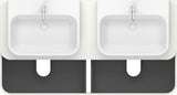 Duravit Happy D.2 Konsolenwaschtischunterbau 1600 mm mit 4 Schubkästen und Tip-On-Technik