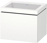 Duravit Waschtischset L-Cube 600x480mm mit Möbelwaschtisch Vero Air, wandhängend, ohne Überlauf