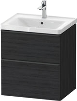 Duravit D-Neo Waschtischunterbau 584 mm betongrau matt mit Auszug und Schubkasten