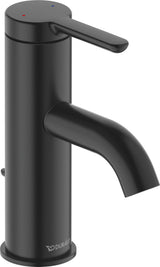 DURAVIT C.1 Einhebel-Waschtischmischer S mit Zugstange, Schwarz Matt