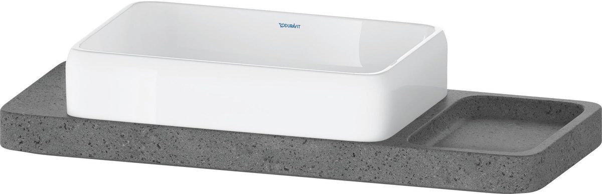 DURAVIT Qatego Aufsatzbecken mit Konsole 1000 mm Weiß Hochglanz HygieneGlaze