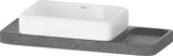 DURAVIT Qatego Aufsatzbecken mit Konsole 1000 mm Weiß Hochglanz HygieneGlaze