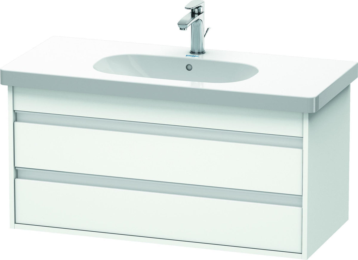 DURAVIT Ketho Waschtischunterbau 1000 mm wandhängend, 2 Schubkästen, weiß matt – für D-Code 034210