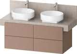 DURAVIT Balcoon Konsolenwaschtischunterbau 1200 mm mit 4 Schubkästen, Tip-on & Soft-Close, Eiche Elfenbein