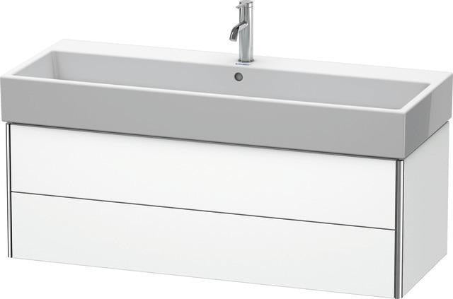 Duravit XSquare Waschtischunterbau 1184 mm mit 2 Schubkästen in Steingrau matt