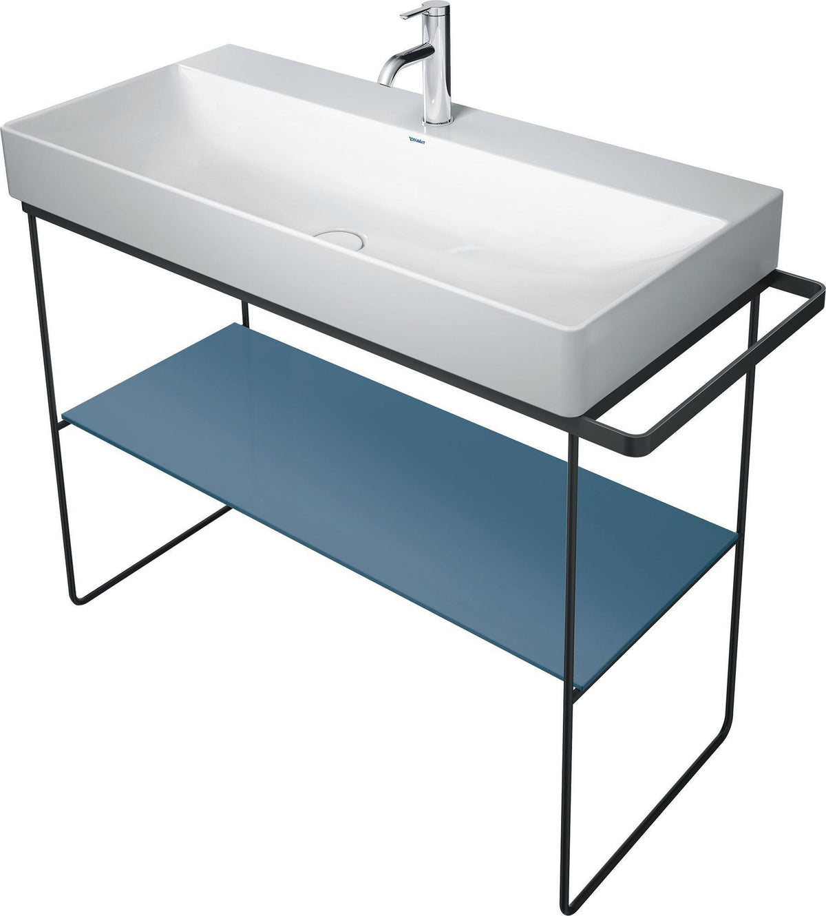 Duravit DuraSquare Glaseinleger Jade – Sicherheitsglas 380 x 970 mm für Metallkonsolen