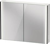 DURAVIT XViu Spiegelschrank 820 mm mit LED-Beleuchtung, Champagner Matt, 2 Türen, IP44