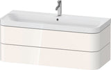 Duravit Happy D.2 Waschtischset 1175 mm wandhängend mit Tip-on Technik und Soft-Close