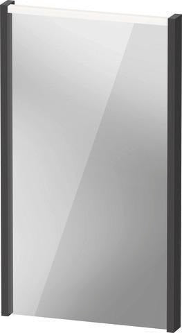 DURAVIT D-Code 2.0 Spiegel 400x700 mm mit LED-Beleuchtung, Basalt Matt