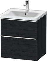 Duravit D-Neo Waschtischunterbau 584 mm betongrau matt mit Auszug und Schubkasten
