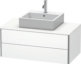 Duravit XSquare Waschtischunterbau 1000 mm – wandhängend, 2 Schubkästen, s-matt