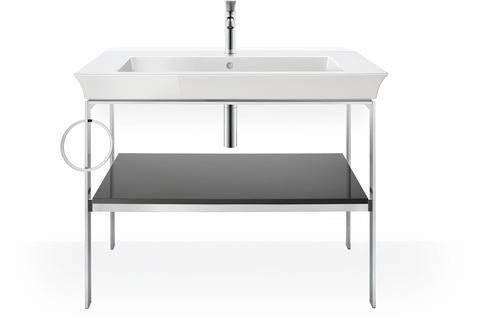 DURAVIT White Tulip Metallkonsole 984 mm von Philippe Starck – Höhenverstellbar, Weiß Seidenmatt
