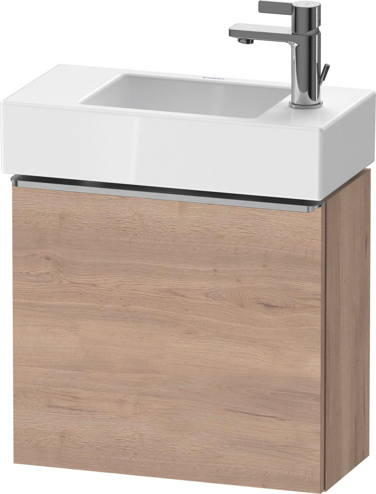DURAVIT D-Neo Waschtischunterbau 484 mm betongrau matt mit Tür rechts und Bronze-Griff