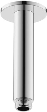 DURAVIT Brausearm Decke L325mm rund Schwarz Matt – Messing, 1/2 Zoll, mit Rosette