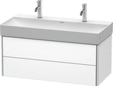 Duravit XSquare Waschtischunterbau 984 mm mit zwei Schubkästen in Steingrau matt