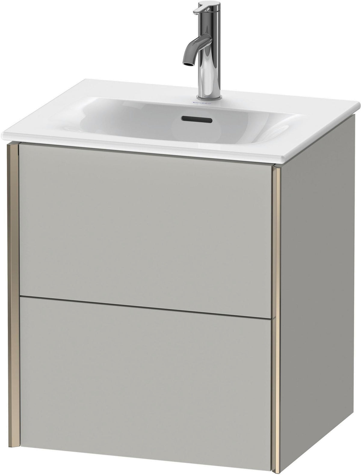 Duravit XViu Waschtischunterbau wandhängend 557x510x420 mm 2 Schubkästen betongrau matt