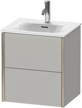 Duravit XViu Waschtischunterbau wandhängend 557x510x420 mm 2 Schubkästen betongrau matt