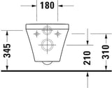 DURAVIT DuraStyle Wand-WC 540 mm Tiefspüler spülrandlos mit WonderGliss