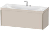 Duravit Möbelwaschtischset XVIU 1200x480mm Chaos-Marmor / Ta s-matt mit Unterbau und Auszug