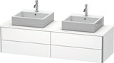 Duravit XSquare Waschtischunterbau 1600 mm betongrau matt, 4 Schubkästen, wandhängend