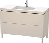 DURAVIT L-Cube c-bonded Waschtischset 1200 mm mit Tip-on Technik und Soft-Close