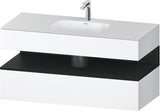DURAVIT Qatego Studio F. A. Porsche Einbauwaschtisch mit Konsolenwaschtischunterbau 1200 mm Weiß Matt