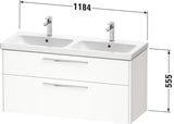 DURAVIT D-Code 2.0 Waschtischunterbau 1184 mm mit Schubkasten und Soft-Close in Weiß Matt
