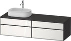 Glas / weiß / anthrazit