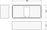 Duravit Wannenträger für Badewanne Vero Air 1700x750mm – Polystyrol, gerade Seitenwand
