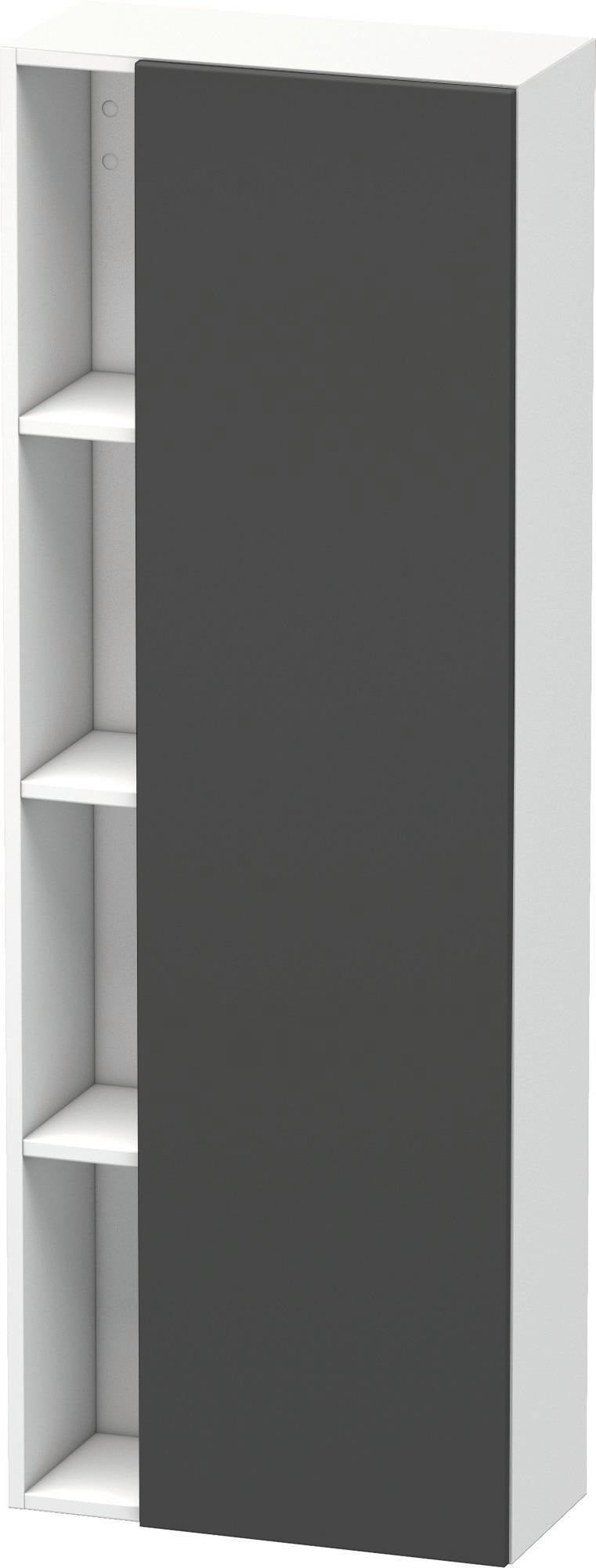 DURAVIT DuraStyle Hochschrank 1400 mm, 1 Tür links, weiß matt – wandhängend mit Soft-Close