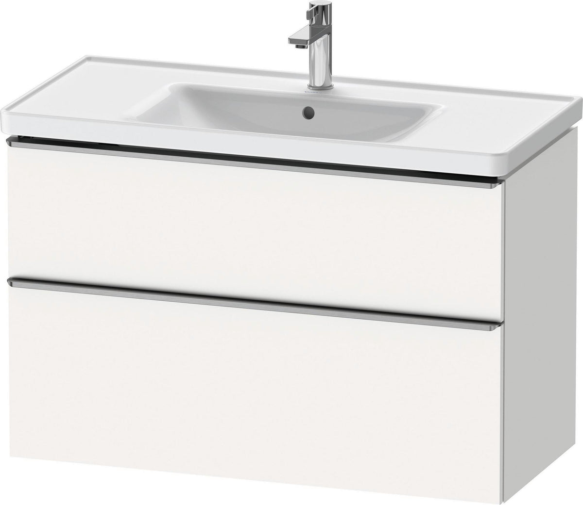 DURAVIT D-Neo Waschtischunterbau 984 mm betongrau matt mit Soft-Close und Bronze-Griff