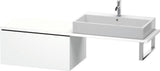 Duravit L-Cube Unterschrank 820 mm taupe supermatt mit Auszug und Dämpfung