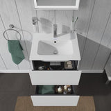 DURAVIT ME by Starck Möbelwaschtisch 530 mm, 1 Hahnloch, mit Überlauf, weiß