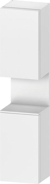 DURAVIT Qatego Hochschrank 400x360x1760mm, 2 Türen, Eiche Schwarz Matt – Wandhängend