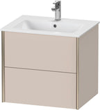 taupe matt / Spanplatte / 2Schubk.,champ.matt/taupe