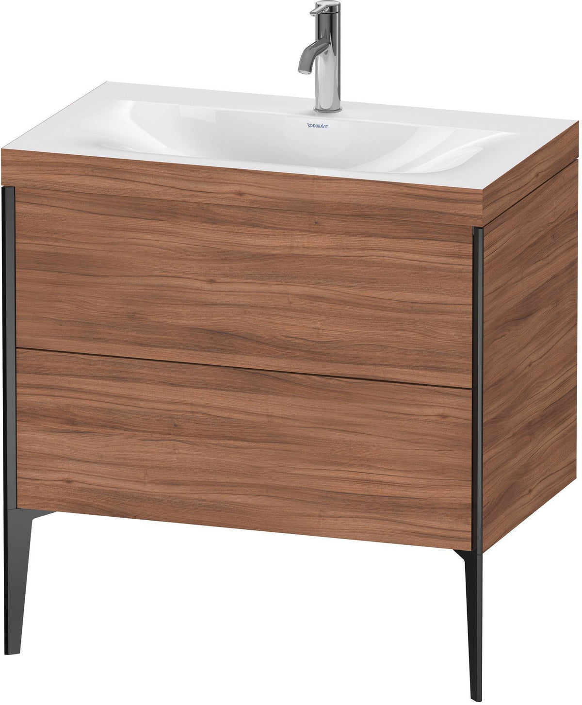 DURAVIT XViu c-bonded Waschtischset 800 mm mit 2 Auszügen, bodenstehend, Soft-Close