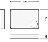DURAVIT D-Code Duschwanne 1100x750x85 mm Weiß Sanitäracryl Rechteckig